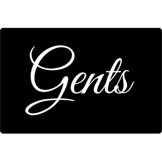Schild Spruch "Gents" 20 x 30 cm