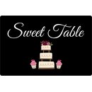 Schild Spruch "Sweet Table" 20 x 30 cm 
