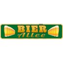 Schild Spruch "Bier Allee" 46 x 10 cm
