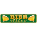 Schild Spruch "Bier Allee" 46 x 10 cm 