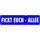 Schild Spruch "Fickt euch - Allee" 46 x 10 cm