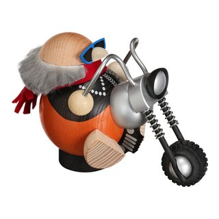 Kugelräucherfigur "Hobby-Biker" ca. 10 cm