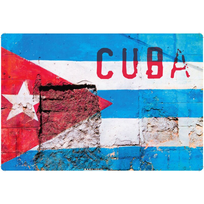 Cuba Kuba Oldtimer blue Blechschild Schild Metal Tin Sign 20 x 30 cm SM0007