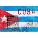 Schild Vintage "Cuba Flagge" 20 x 30 cm
