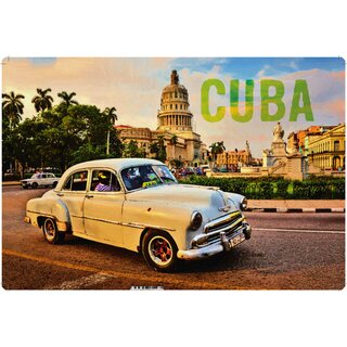 Schild Vintage "Cuba Taxi Stadt" 20 x 30 cm