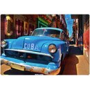 Schild Vintage "Cuba Oldtimer blau enge...