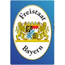Schild Wappen "Freistaat Bayern blau" 20 x 30 cm 