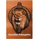 Schild Wappen Löwe Königreich Bayern 20 x 30 cm 
