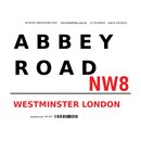 Schild "Abbey Road NW8 weiß" 20 x 30 cm