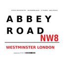 Schild "Abbey Road NW8 weiß" 20 x 30 cm 