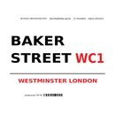 Schild "Baker Street WC1 weiß" 20 x 30 cm 