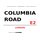 Schild "Columbia Road E2 weiß" 20 x 30 cm