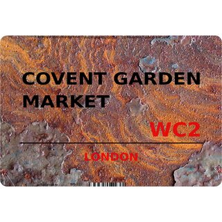 Schild "Covent Garden Market WC2 Steinoptik" 20 x 30 cm 