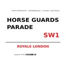 Schild "Horse Guards Parade SW1 weiß" 20...