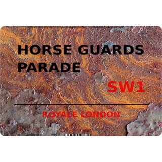 Schild "Horse Guards Parade SW1 Steinoptik" 20 x 30 cm 