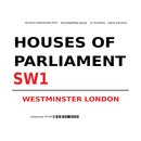Schild "Houses of Parliament SW1 weiß" 20...
