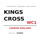 Schild "Kings Cross WC1 weiß" 20 x 30 cm