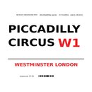 Schild Piccadilly Circus W1 weiß 20 x 30 cm 