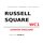 Schild "Russel Square WC1 weiß" 20 x 30 cm