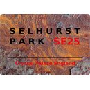 Schild Selhurst Park SE25 Steinoptik 20 x 30 cm 