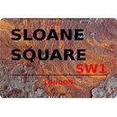Schild "Sloane Square SW1 Steinoptik" 20 x 30 cm 