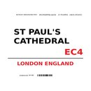 Schild "St Paul´s Cathedral EC4...