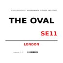 Schild "The Oval SE11 weiß" 20 x 30 cm