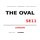 Schild "The Oval SE11 weiß" 20 x 30 cm