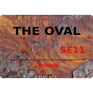 Schild "The Oval SE11 Steinoptik" 20 x 30 cm 