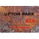 Schild Upton Park E13 Steinoptik 20 x 30 cm 