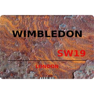 Schild "Wimbledon SW19 Steinoptik" 20 x 30 cm 