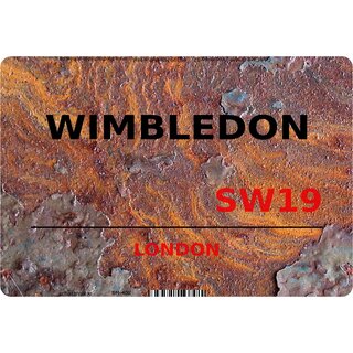 Schild "Wimbledon SW19 Steinoptik" 20 x 30 cm