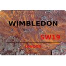Schild Wimbledon SW19 Steinoptik 20 x 30 cm 