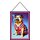 Schild Motiv "Hund mit England Flagge und Zigarre" 20 x 30 cm Blechschild mit Kordel