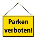 Schild Spruch Parken verboten 20 x 30 cm Blechschild mit...