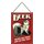 Schild Spruch "Beer, helping ugly people have sex since 1862" rot 20 x 30 cm Blechschild mit Kordel