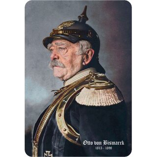 Schild Motiv "Otto von Bismarck 1815-1898" Portrait 20 x 30 cm 