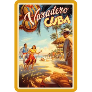 Schild Land "Varadero Cuba, Year Round Paradise" 20 x 30 cm