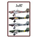 Schild Motiv "Ju87" Flugzeug 20 x 30 cm