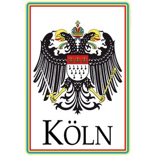 Schild Wappen Köln Stadt Adler 20 x 30 cm