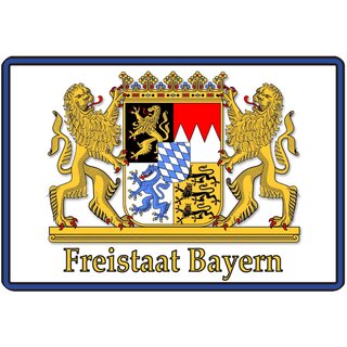 Schild Wappen "Freistaat Bayern" 20 x 30 cm 