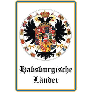 Schild Wappen "Habsburgische Länder" 20 x 30 cm 