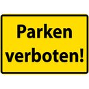Schild Spruch Parken verboten 20 x 30 cm 