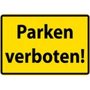 Schild Spruch "Parken verboten" 20 x 30 cm
