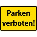 Schild Spruch "Parken verboten" 20 x 30 cm 