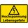 Schild Spruch "Hochspannung Lebensgefahr" Gelb 20 x 30 cm