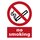 Schild Spruch "no smoking" weiß rot 20 x 30 cm