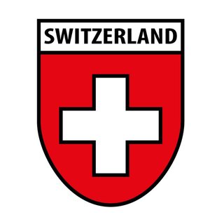 Schild Wappen "Switzerland" 20 x 30 cm 