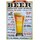 Schild Spruch "How to order a beer around the world" Bier 20 x 30 cm 