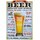 Schild Spruch "How to order a beer around the world" Bier 20 x 30 cm